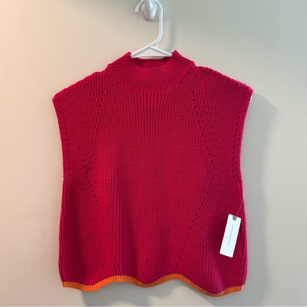 BRAND NEW Anthropologie Sweater Vest
size XXSMALL
runs big!!